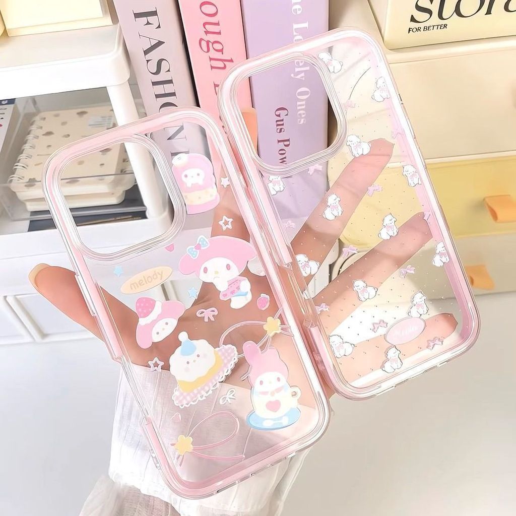 Anjing My Melody Bingkai Warna Case Hp Vivo V60 Lite Y400 Y29 V50 Lite Case