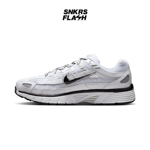 NIKE P6000 WHITE METALLIC SILVER BLACK - CD6404107 - Size 42