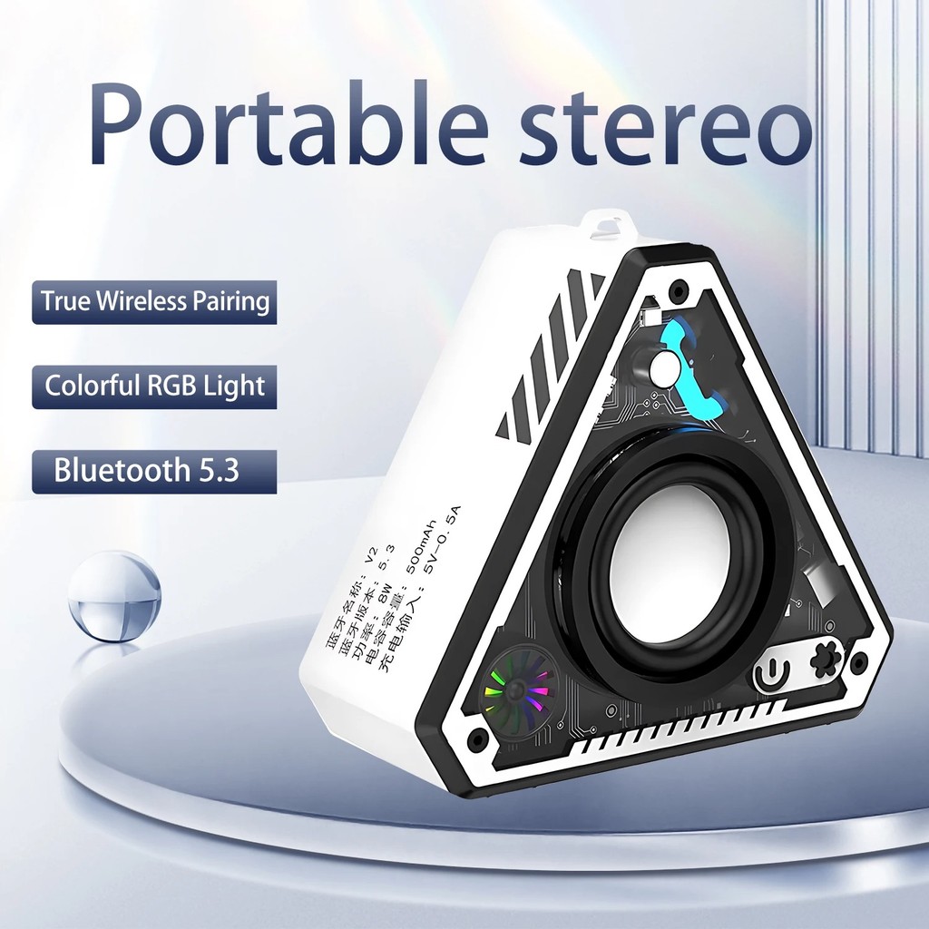 Speaker Bluetooth Portable MECHA TWS HiFi Stereo Sound 5W