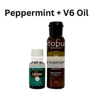 Dilute Peppermint + V6 5ml 10ml 15ml YL YLEO Essential Oil Roll On