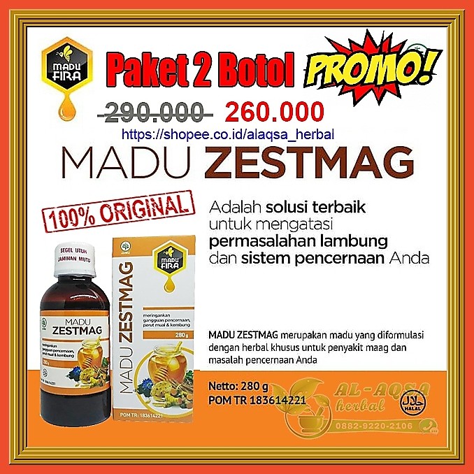 Paket Zestmag Grosir Original 100% - Madu Lambung Dan Maag zetsmag