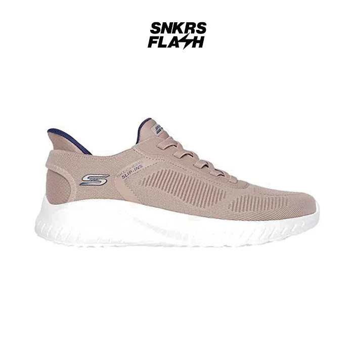 SKECHERS Sport Bobs Squad Chaos Taupe Sepatu Training Wanita