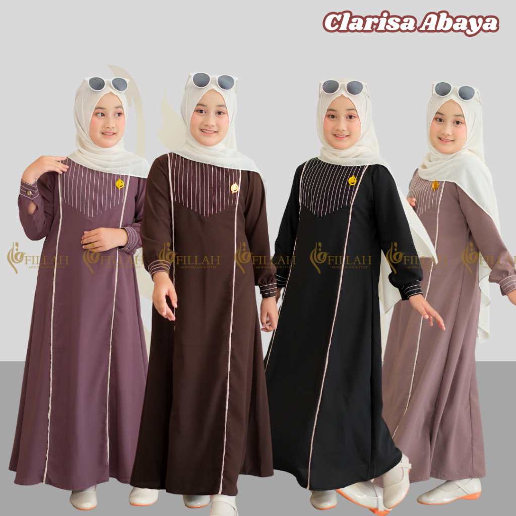 Gamis Putih Set Hijab Pasmina Nabila Kids Untuk Anak Usia 4-12 Tahun Gamis Lebaran 2026 Gamis Couple