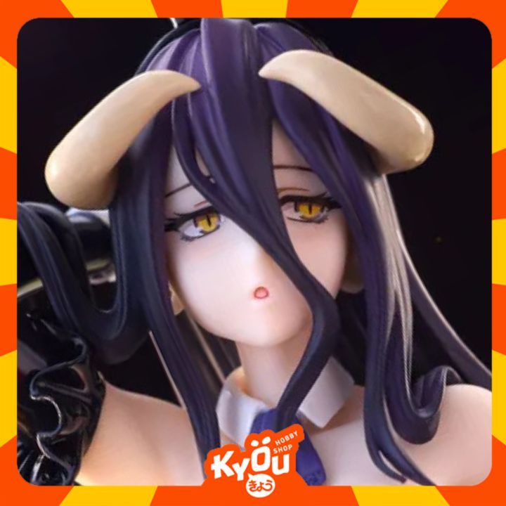 BiCute Bunnies Figure Albedo - Black Bunny Girl Ver. Overlord (30cm)