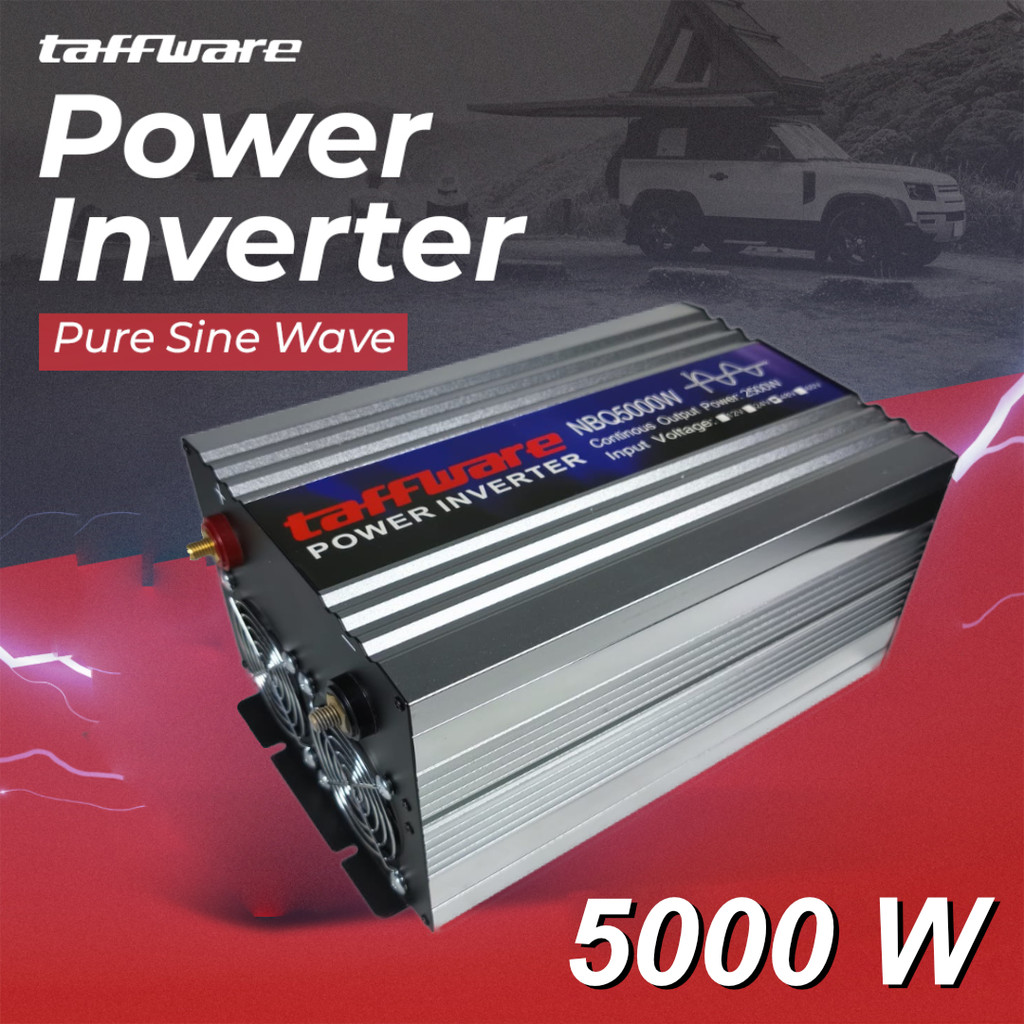 Taffware Power Inverter Mobil Pure Sine Wave DC 48V to AC 220V 5000W - NBQ5000W