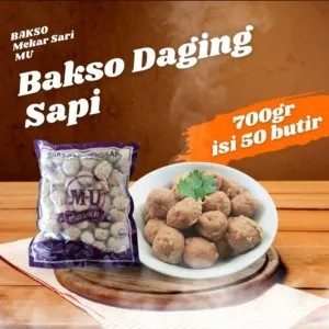 bakso sapi MU mekar sari 700g