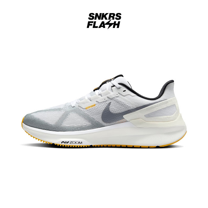 NIKE Air Zoom Structure 25 White Grey Sepatu Lari Pria - DJ7883110 - Size 43