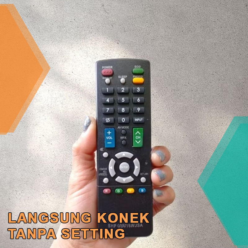 Remot Remote TV Sharp Aquos LCD LED GB016WJSA LC-24SA40001 LC-32LE340M  LC32LE180I dijamin konek tan