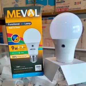 lampu led sensor cahaya 9w MEVAL
