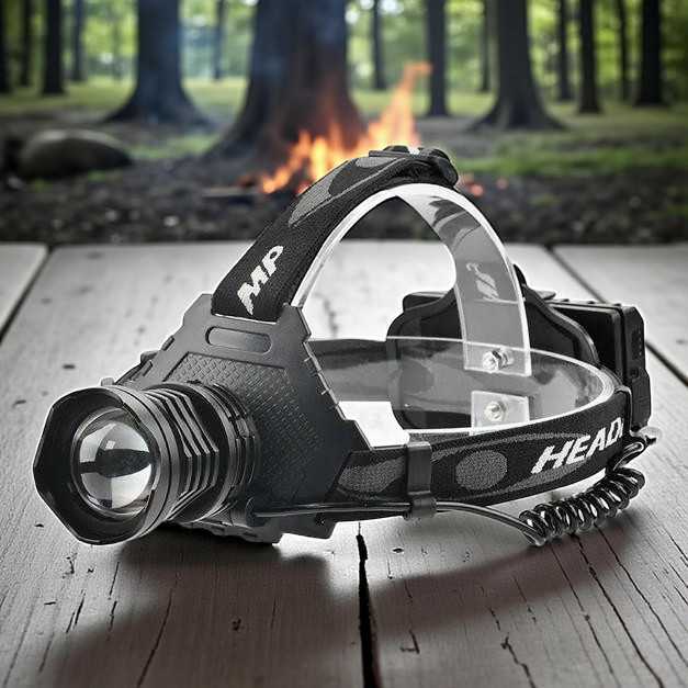 Litwod Senter Headlamp LED XHP70 1000 Lumens Hitam