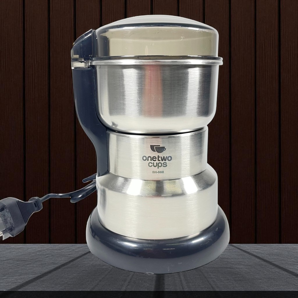 (SK-ku) One Two Cups Alat Penggiling Kopi Elektrik Bumbu Coffee Grinder 200W - SH-668
