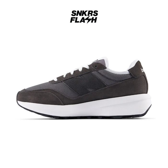 NEW BALANCE 370 Black Cement Sepatu Sneakers Pria - U370HD - Size 43