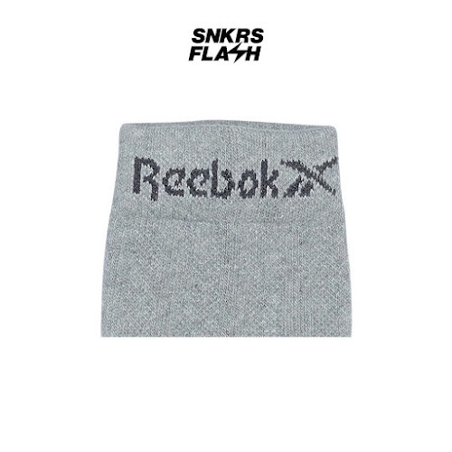 REEBOK Sock 1 Pair Ankle Reversible Grey Kaos Kaki Unisex  - U1PARV24A - Size 37-42