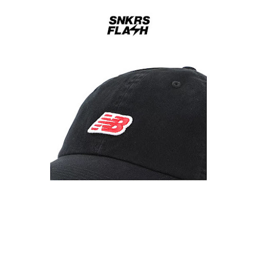 NEW BALANCE 6 Panel Nb Patch Logo Black Topi Baseball Unisex  - LAH51013BK - Size NO SIZE