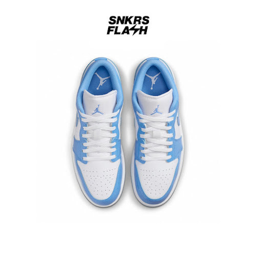 NIKE Air Jordan 1 Low Se White Legend Blue Sepatu Sneakers Pria - FZ2138114 - Size 43