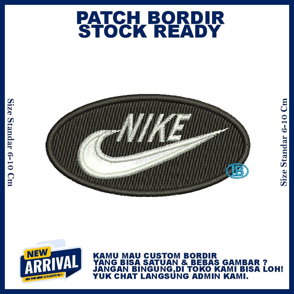 PATCH BORDIR LOGO NIKE HIGH QUALITY EMBROIDERY - ZONABORDIR