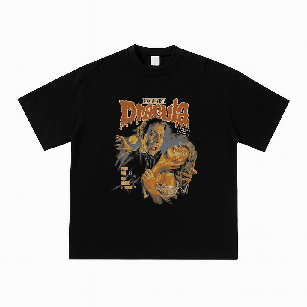 Tshirt Horror of Dracula Kaos Katun Combed