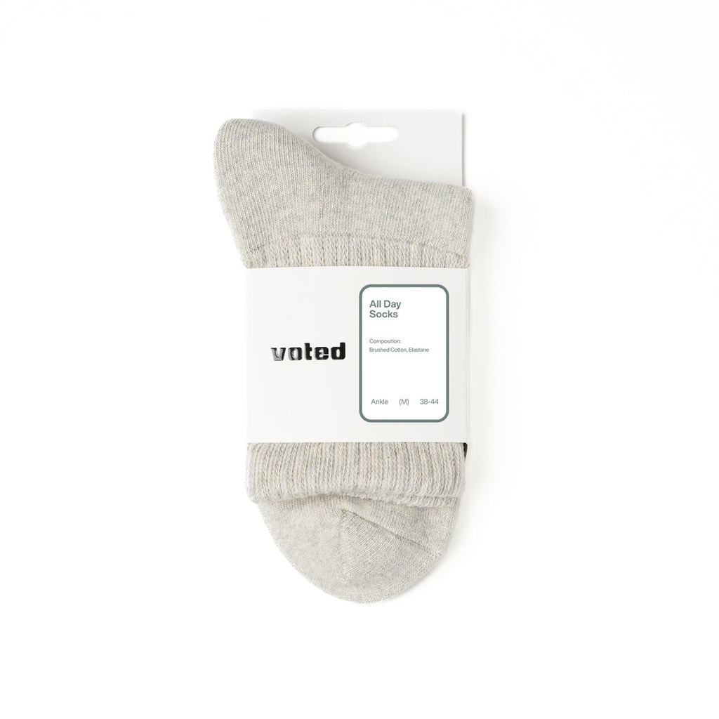Voted Awan FW25 Grey Socks