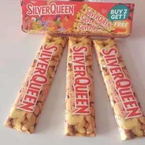 Silverqueen cashews berat @58grJadi 1box isi 3 pcs 58g