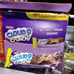 Cloud 9 wafer chocolate crunchy 14 gram 14g