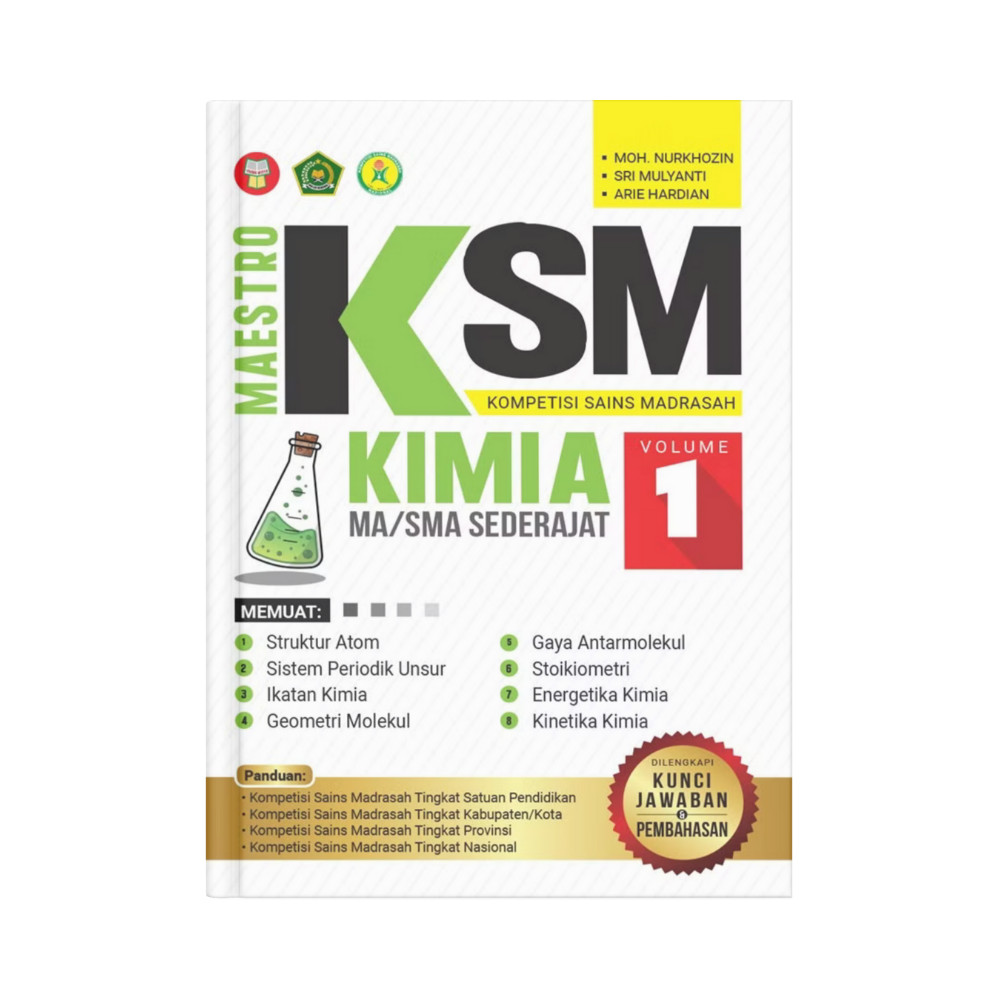 BUKU Maestro KSM Kimia MA/SMA Sederajat Volume 1