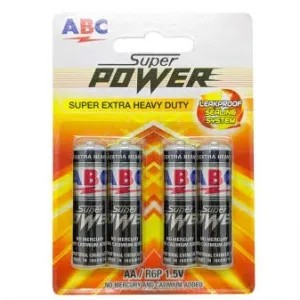 BATERAI - ABC SUPER POWER : SIZE AA @4pcs