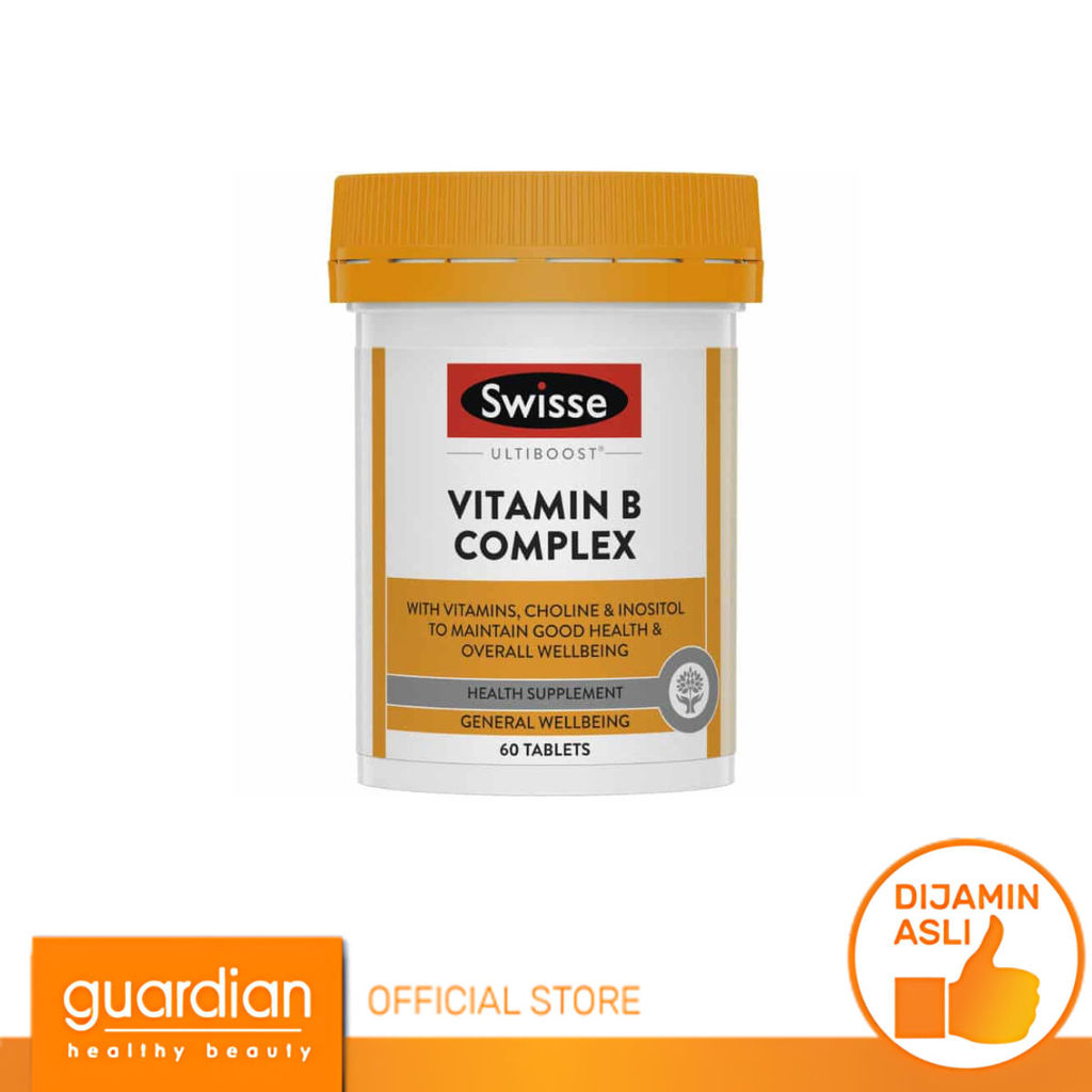 Swisse Ultiboost Vitamin B Complex 60 Tablets - Multivitamin untuk Membantu Memelihara Kesehatan