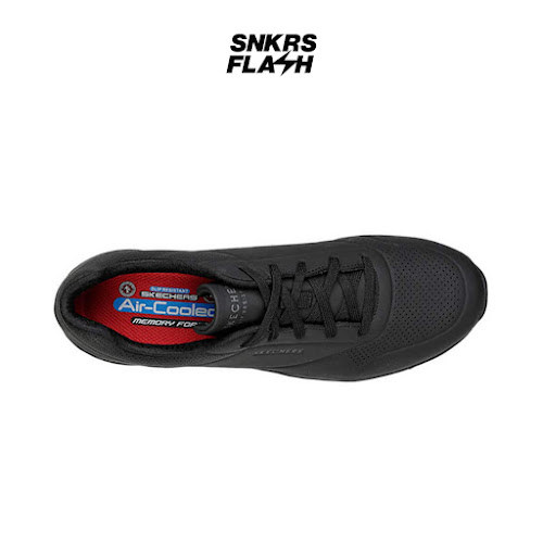SKECHERS WORK Uno Sr Black Sepatu Casual Pria  - 200054BLK - Size 41