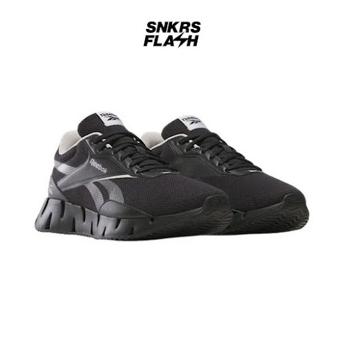 REEBOK ZIG Dynamica Str Black Grey Sepatu Lari Unisex  - 100209532 - Size 39
