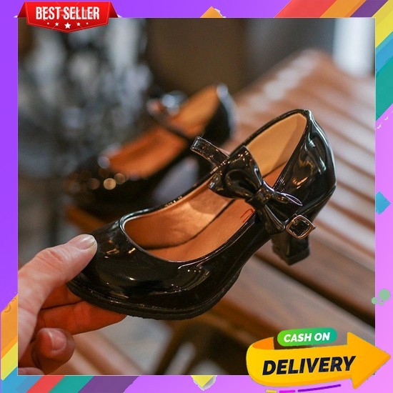 Sepatu Pwsta Perempusn Empuk Gaya Korea Fashion Modis Bocah Cwek Hiks Anak Motif Kids Princess Lucu 