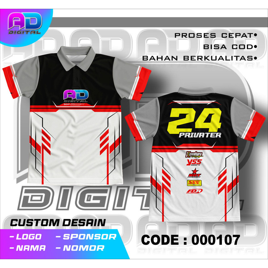 Jersey Futsal Custom Cotton Combed Full Printing Premium – Baju Kaos Lengan Pendek Desain Nomor Send