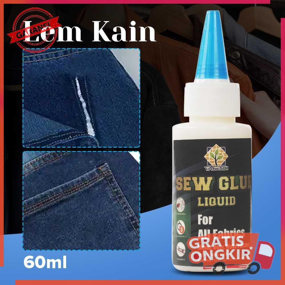 Lem Perekat Kain Kulit Sew Glue 60ml Transparan