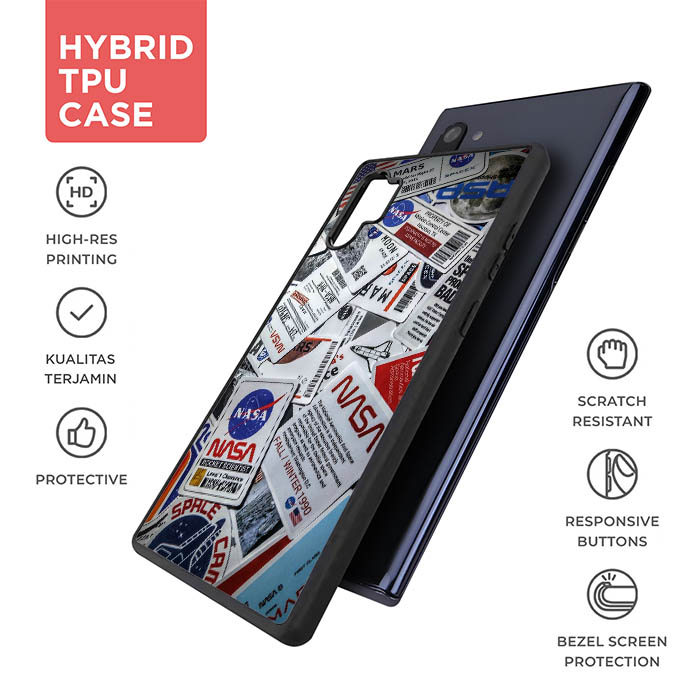 Label Nasa AB4697 Casing HP Custom Hardcase Softcase Samsung Galaxy Note 20 10 9 Ultra Plus Lite Cas