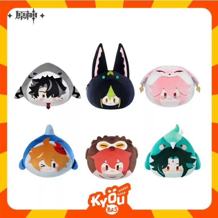 Childe - Diluc - Xiao - Wriothesley - Tighnari - Yae Miko Omanjuu Teyvat Zoo Big Plush Theme Series 