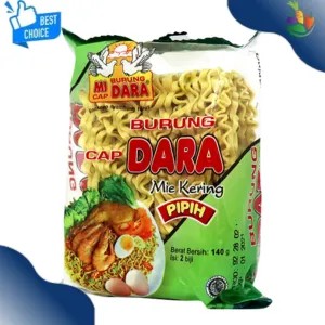 Mie Burung Dara Keriting Pipih