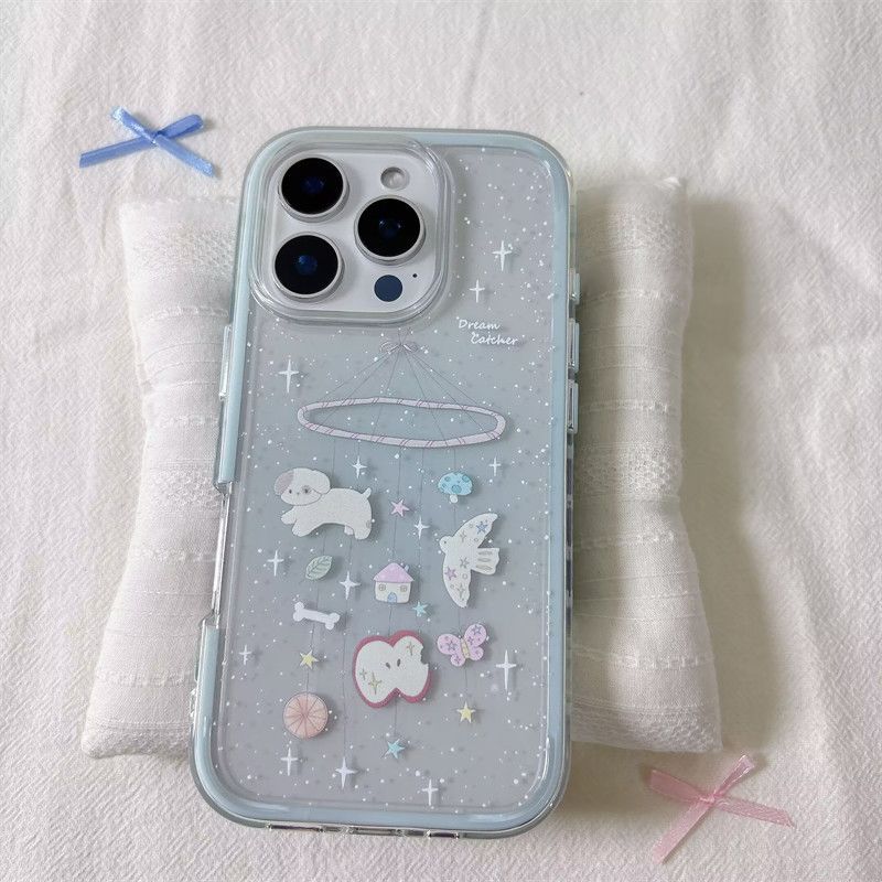 Bintang Anak Anjing Kupu-Kupu Case Hp Samsung S25 Fe Plus S24 Fe S22 M15 S21 S20 Note 20 M14 S23 Ult