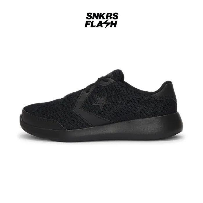 CONVERSE Day One Trainer Ox Triple Black Sepatu Sneakers Unisex - A16197C - Size 45