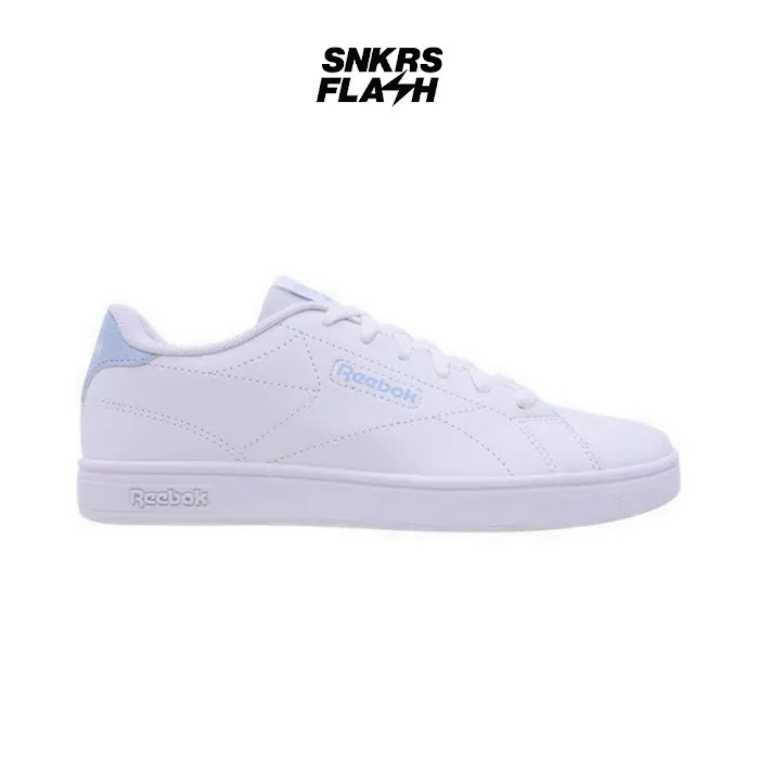 REEBOK Court Clean White Light Blue Sepatu Sneakers Wanita - 100220888 - Size 37.5