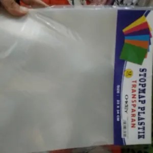 stopmap plastik transparan bening 2pcs