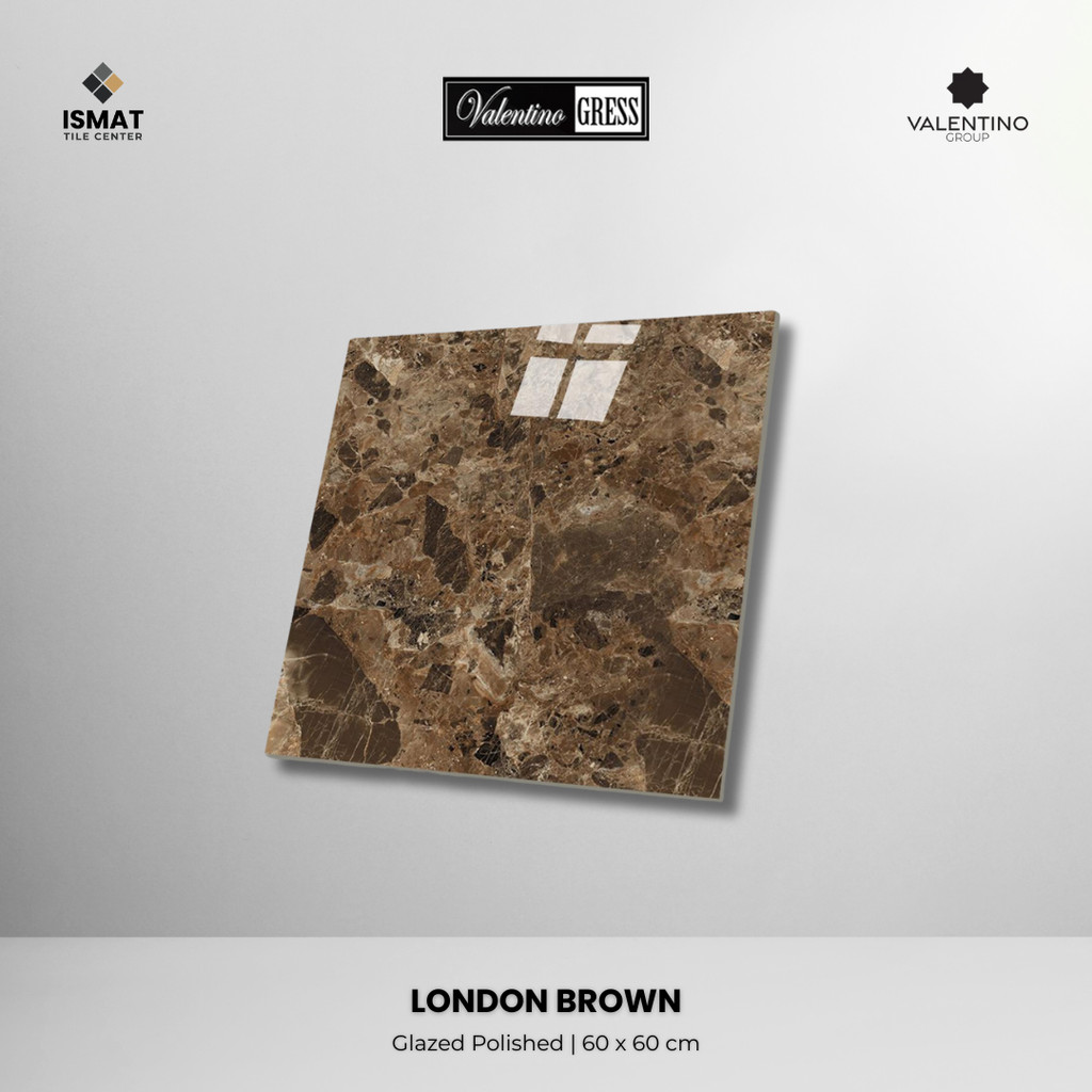 Granite VALENTINO GRESS 60x60 cm - LONDON BROWN