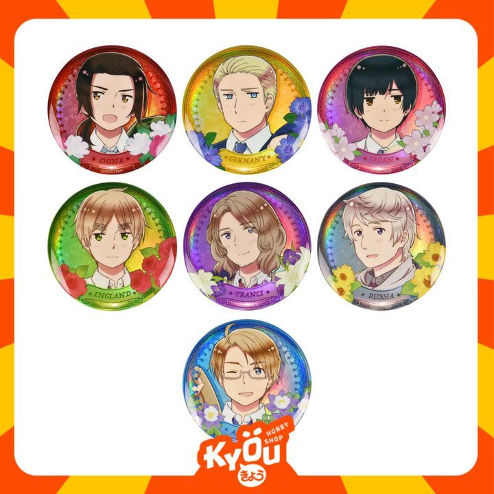 Germany - China Plain Holographic Badge - Hetalia World Stars