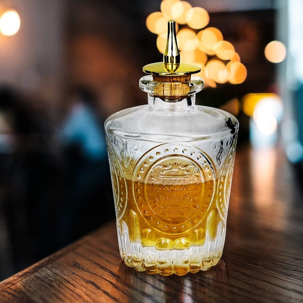 Botol Kaca Bitter 150ml Dasher Top Stainless Pourer Cocktail Bar Bartender Cork Stopper Minyak