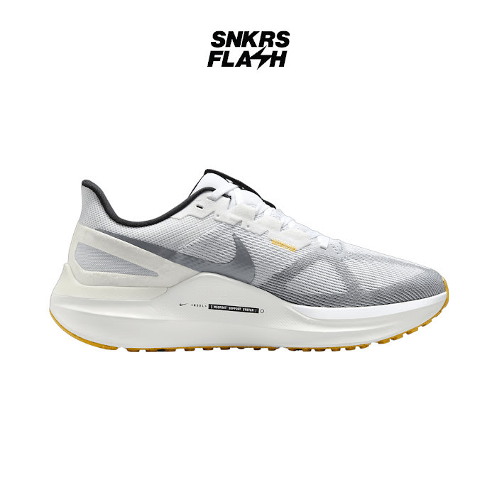 NIKE Air Zoom Structure 25 White Grey Sepatu Lari Pria - DJ7883110 - Size 43