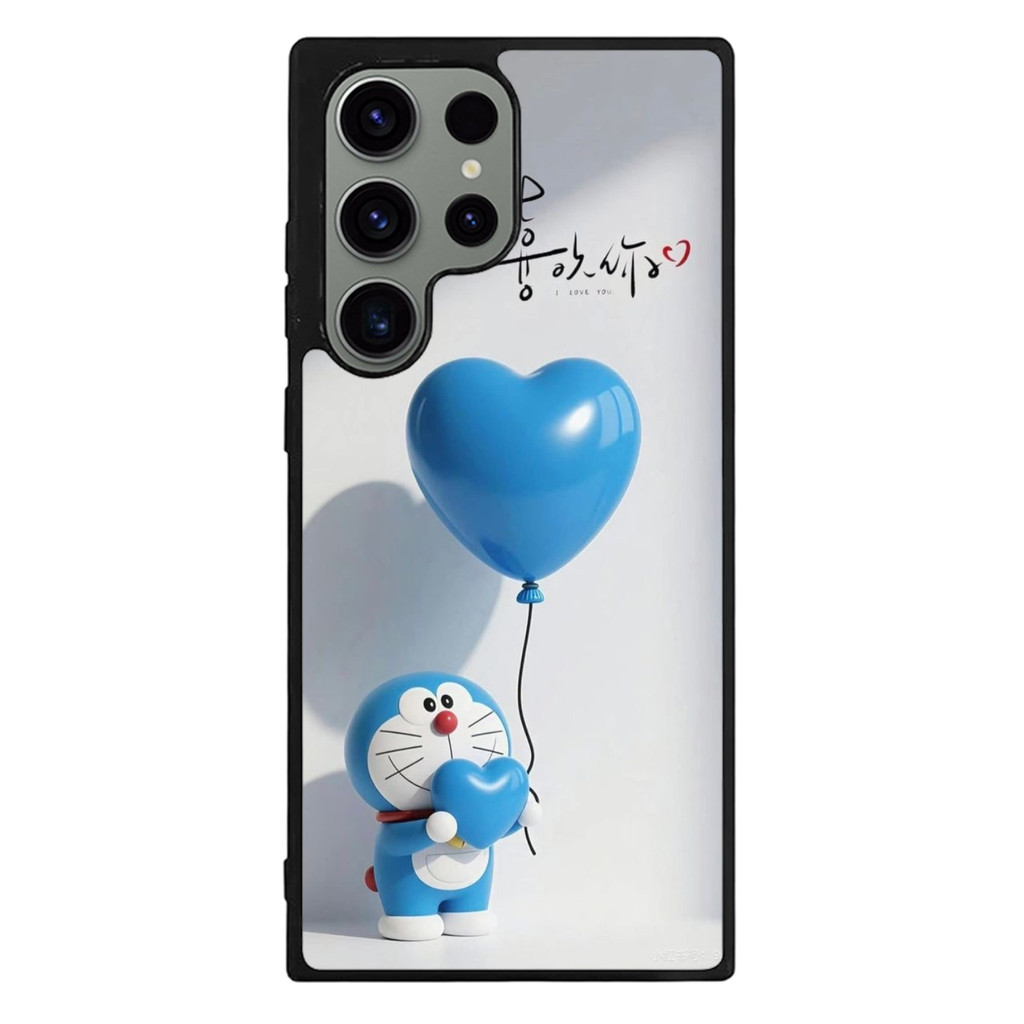 Hybrid Case Casing Samsung Galaxy S25 Ultra S24 S23 S22 S21 S20 Ultra Plus FE Doraemon