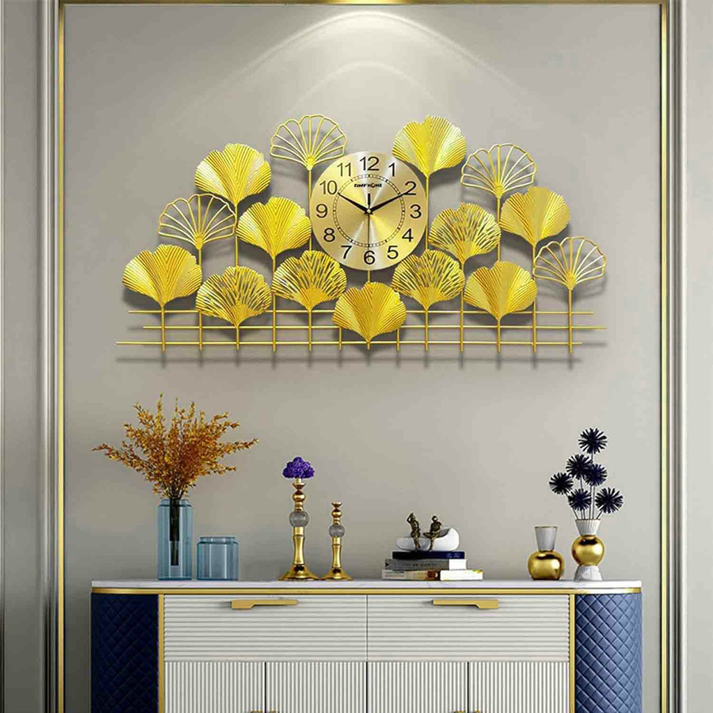 See Shop ID - TaffHOME Jam Dinding Elegan European Style Iron Silent Movement 85cm - OG-8