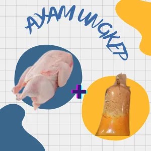 Paket Ayam Ungkep (Ayam 1 Ekor + Bumbu Giling Ungkep)
