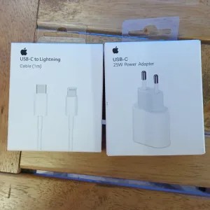 charger iphone 25watt 1set white