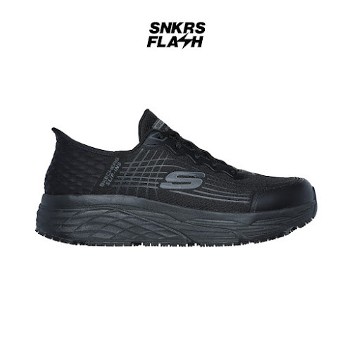 SKECHERS WORK Max Cushioning Elite Sr Triple Black Sepatu Casual Pria  - 200231BLK - Size 43