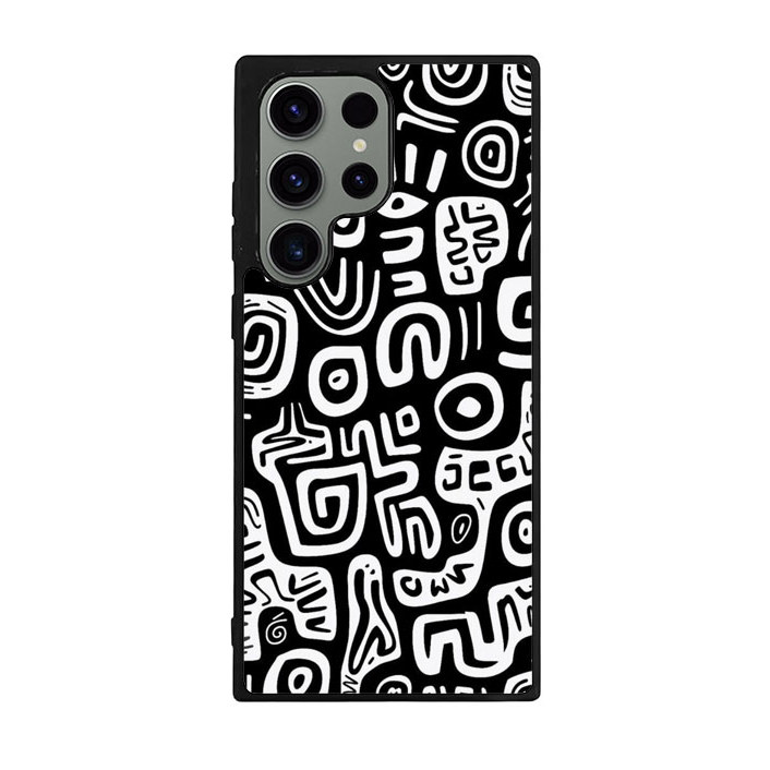Casing HP Samsung Galaxy S25 24 23 22 21 20 10 Plus FE Ultra DOODLE ART RK512 Hybrid Case Rubber Alu