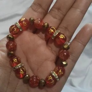 gelang cina merah gold